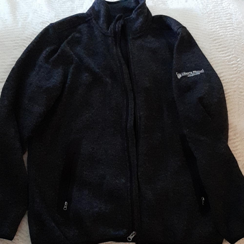 Liberty Mutual Zip Up Fleece Sweater
